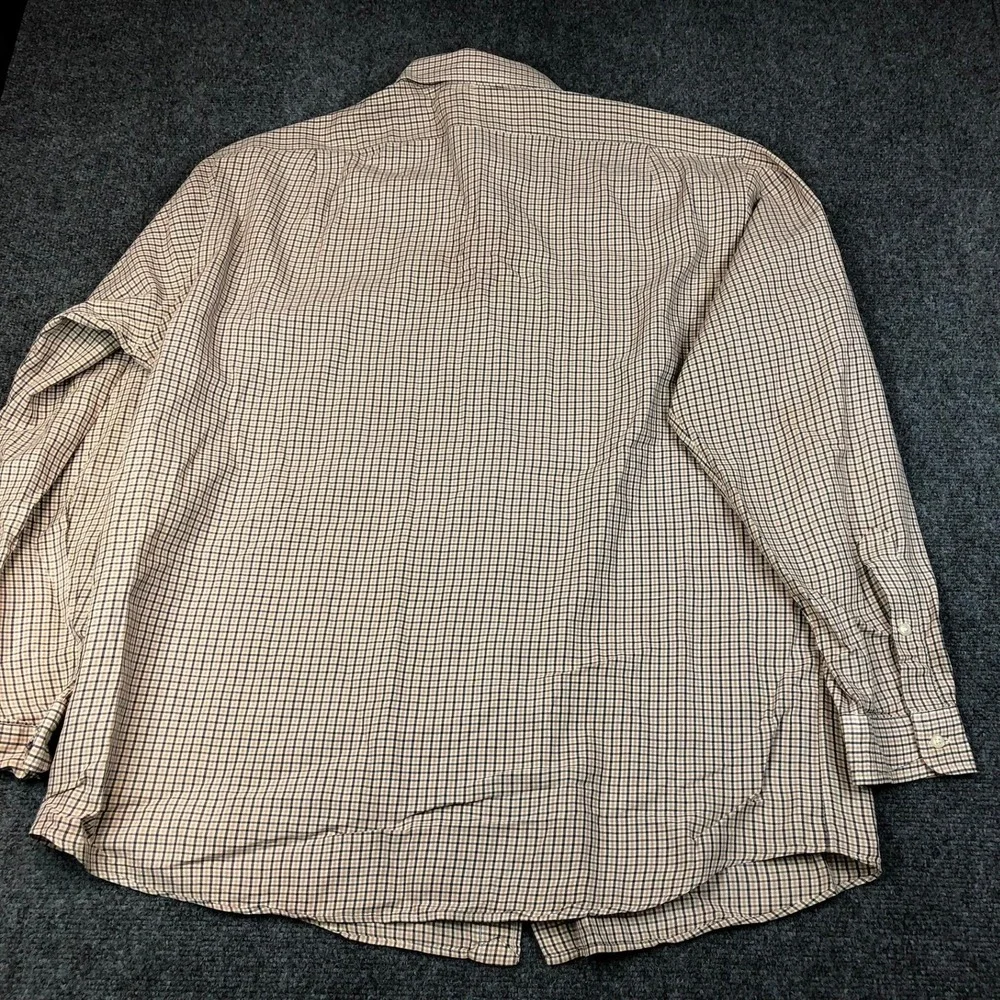 Polo Ralph‎ Lauren Lowell Sport Mens XL Brown Tan Check Button Down Cotton Shirt